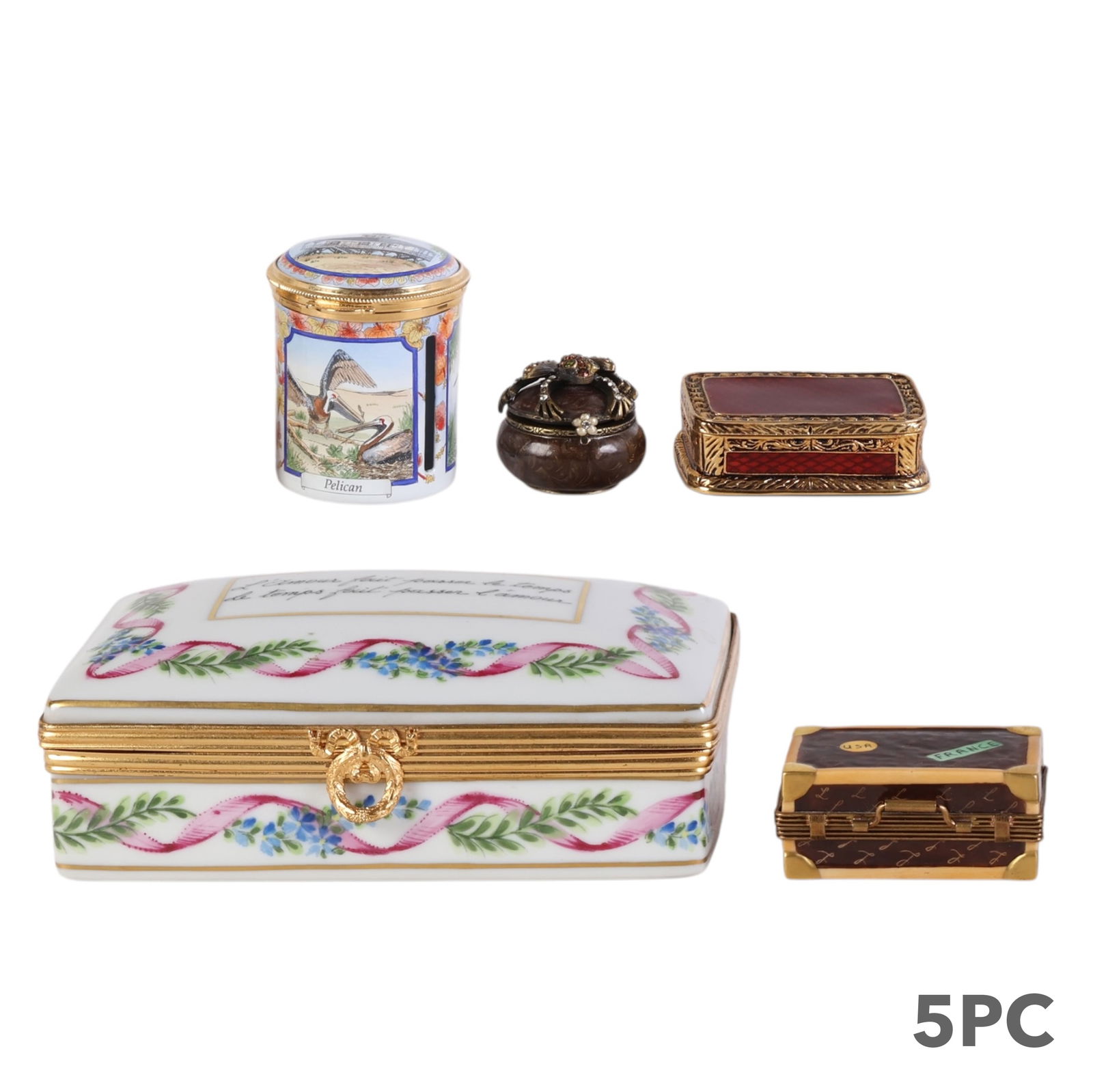 Faberge Limoges Strongwater Staffordshire Box LOT (1 of 9)