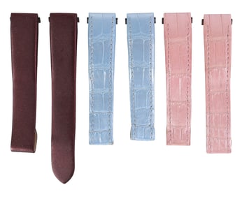 Cartier Alligator Leather Wrist Watch Straps LOT