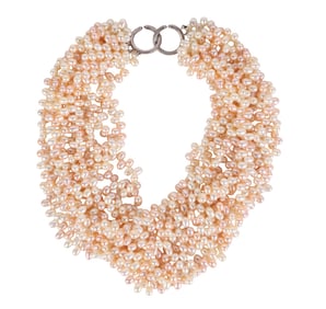 Tiffany Picasso 10 strand Freshwater Pearl Choker