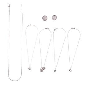 Tiffany Sterling Jewelry Ring Pendant Necklace LOT