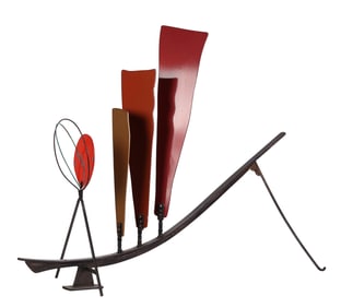 Carl Andree Davidt b.1944 Modern Metal Sculpture