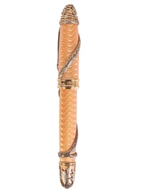 Michel Perchin Guilloche 925 Fountain Pen 18K Nib