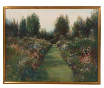 James Del Grosso 1941-2013 Summer Garden Painting