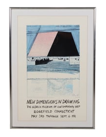 Christo 1935-2020 Museum Exhibition Poster SIGNED