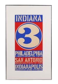 Robert Indiana 1928-2018 Pop Art Exhibition Poster