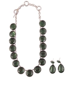 Ippolita Sterling Rock Candy Necklace Earrings LOT
