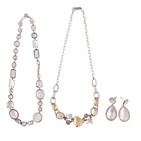 Ippolita Sterling Designer Necklace & Earrings LOT