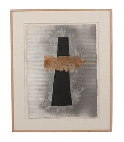 Robert Hooton b1917 Mixed Media Collage Art SIGNED