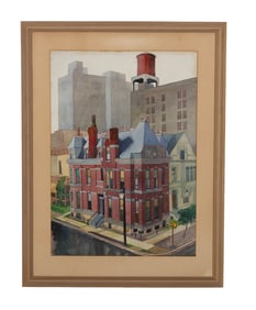 Dorothy Shepard 1907-2000 Architectural Watercolor