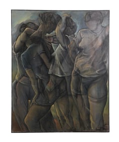 Jorge Cardenas b.1958 Figural Oil Painting SIGNED