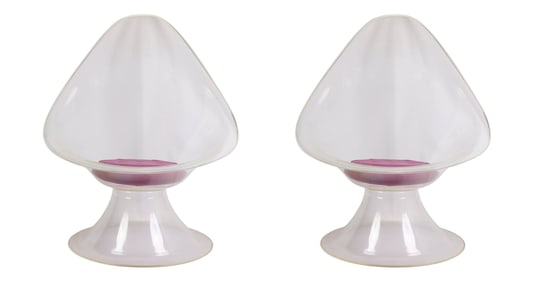 Erwine & Estelle Laverne Pair Lucite Lily Chairs