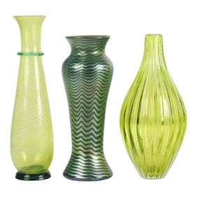 Kosta Boda Lundberg Studio Studios Glass Vases LOT