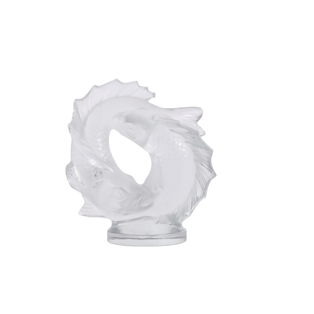 Lalique Deux Poissons Frosted Crystal Sculpture (1 of 6)