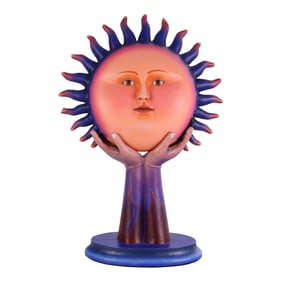 Sergio Bustamante b.1949 Paper Mache Sun Sculpture