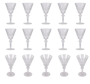 Waterford Shendon Water & Wine Glasses 15 Pcs SET