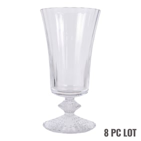 Baccarat Crystal Mille Nuits Water Goblets 8pc LOT