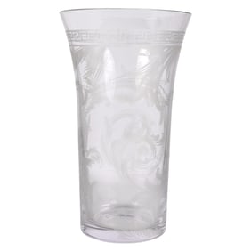 Versace Rosenthal Arabesque Crystal Flower Vase