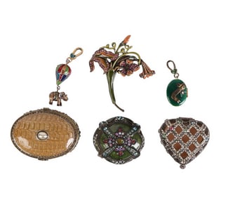 Jay Strongwater Michael Hero Trinket Box Pin Charm