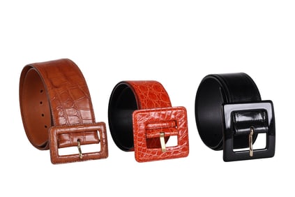 Yves Saint Laurent & Ralph Lauren Leather Belt LOT