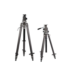 Gitzo France Tripods w/ Fluid & Ball Head 2pc LOT
