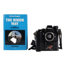 Nikon F3 HP SLR Film Camera with MD-4 Drive & Book