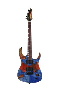 Leo Jaymz Tempest Electric Guitar W Burl Resin Top