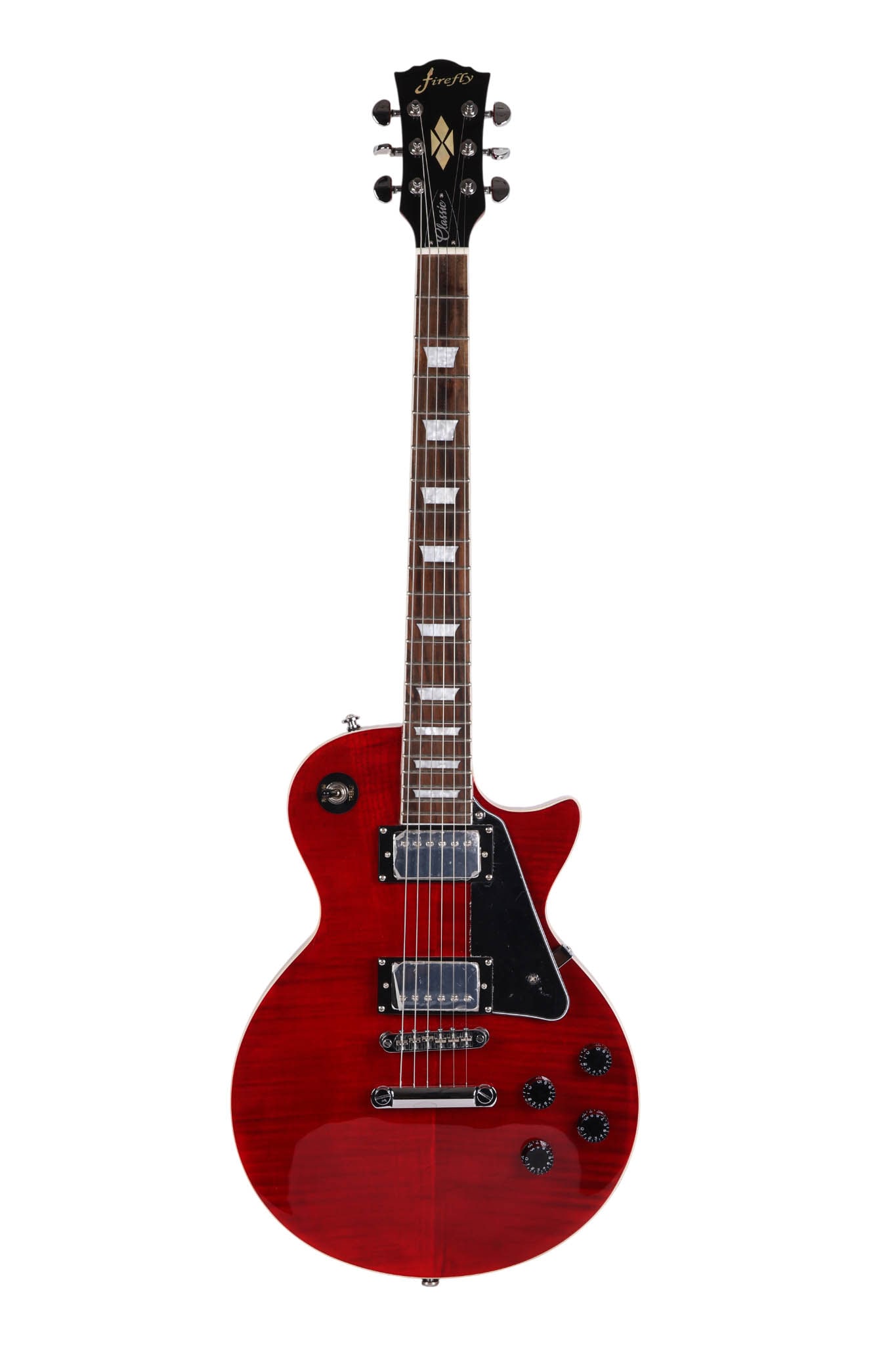 Firefly Cherry Red Les Paul Style Electric Guitar (1 of 9)