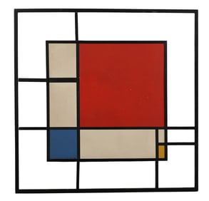 Abstract Geometric 1930 Screenprint after Mondrian