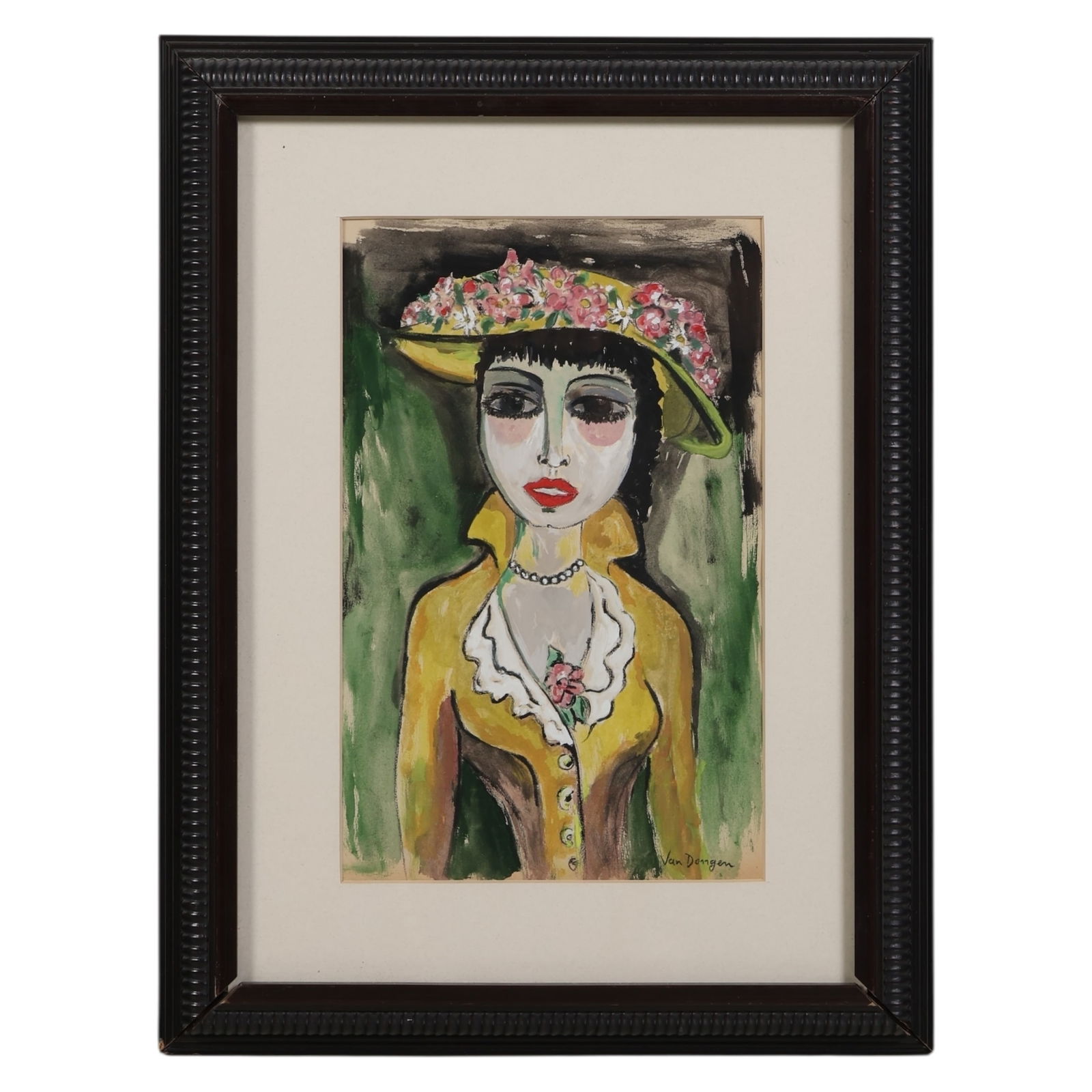 Figural Portrait Painting After Kees Van Dongen (1 of 6)