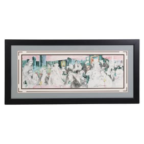 LeRoy Neiman 1921-2012 Polo Lounge Litho SIGNED