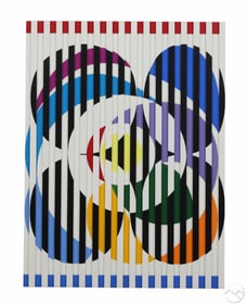 Yaacov Agam b.1928 Screen Print on Acrylic SIGNED