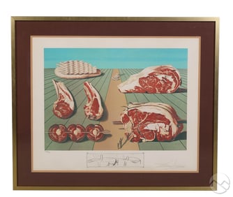 Dali 1904-1989 LE Sodomized Entrees Litho SIGNED