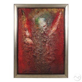 Jamali b.1944 Abstract Figural LE Print SIGNED