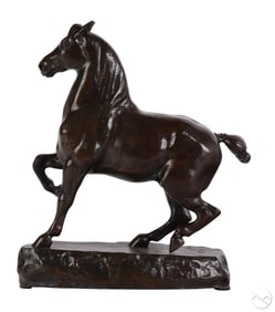 Antoine Louis Barye 1796-1875 Bronze Dancing Horse