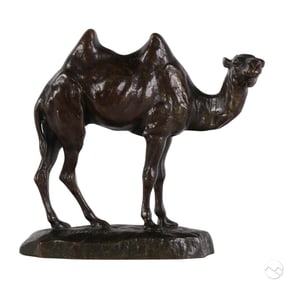 Antoine Louis Barye 1796-1875 Bronze Camel Figure