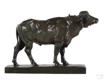 Antoine Louis Barye 1796-1875 Bronze Water Buffalo
