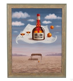 Gallardo b.1935 Floating Grand Marnier Ad Painting