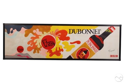 Dubonnet Art Deco Color Advertising Wine Poster