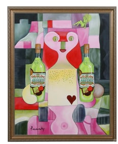 John Pacovsky b.1950 Paul Klee Absente Painting