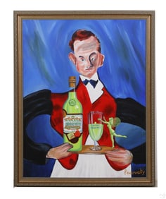 John Pacovsky b.1950 Soutine Absente Ad Painting