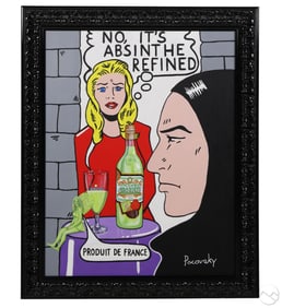 John Pacovsky b.1950 Lichtenstein Absente Painting