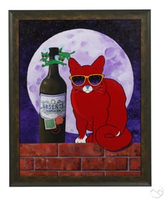 Jim Tweedy b.1958 Absente Minded Acrylic Painting