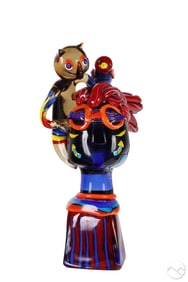 Sosabravo b.1930 Animal Friend Art Glass Sculpture