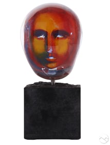 Bertil Vallien b.1938 Kosta Boda Head Sculpture