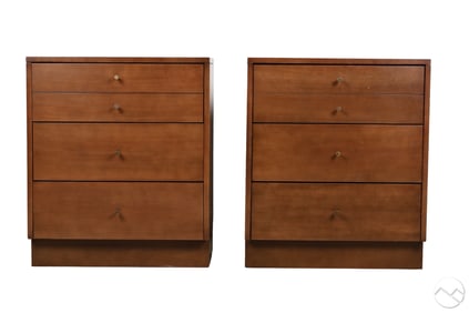 Paul McCobb Mid Century Modern Wood Night Stands