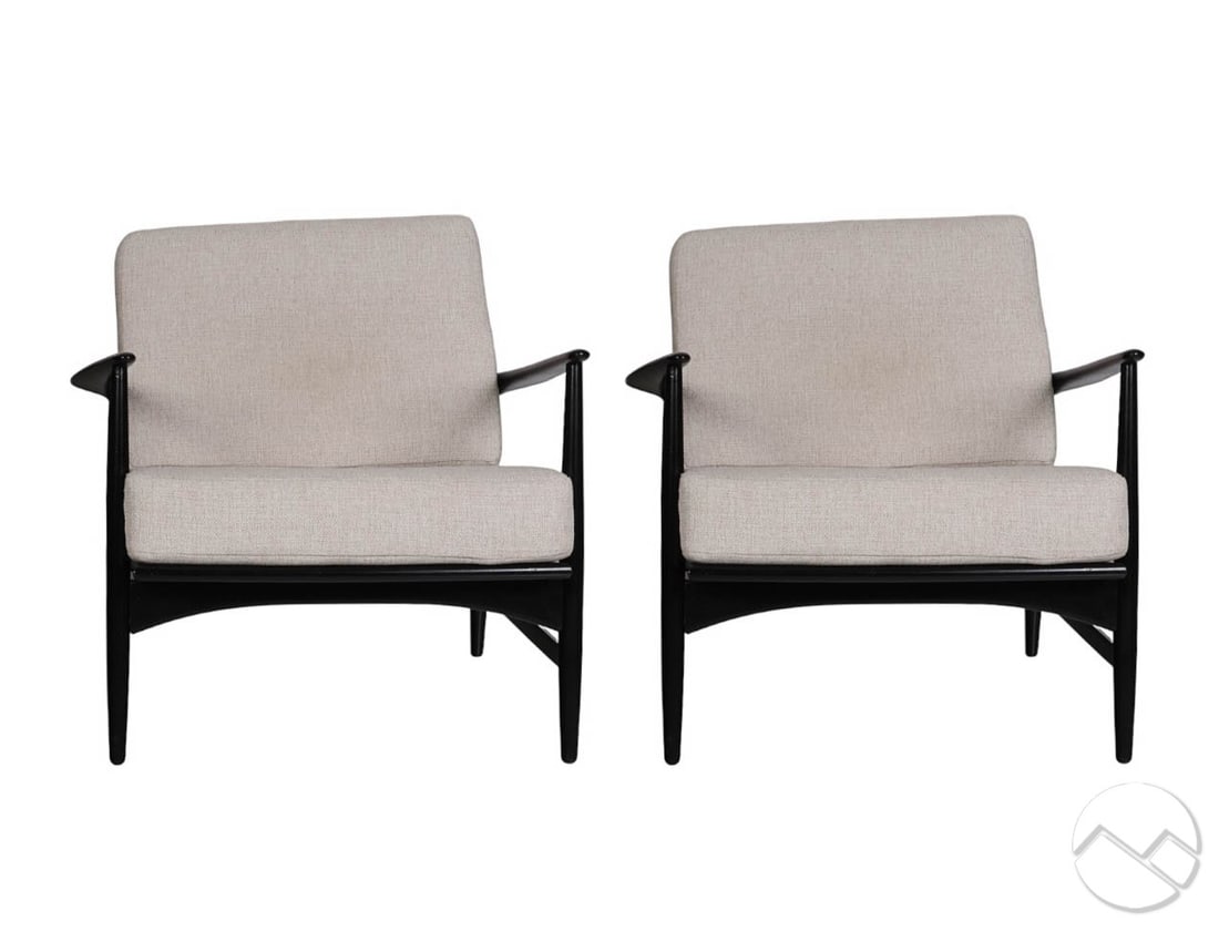 Pair of Kofod Larsen for Selig Danish Arm Chairs (1 of 10)