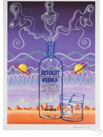Kenny Scharf b.1958 Absolut Vodka LE Litho SIGNED