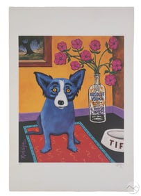 George Rodrigue 1944-2013 Absolut BLUE DOG SIGNED