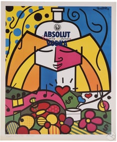 Britto b.1963 Absolut Vodka Campaign Litho SIGNED