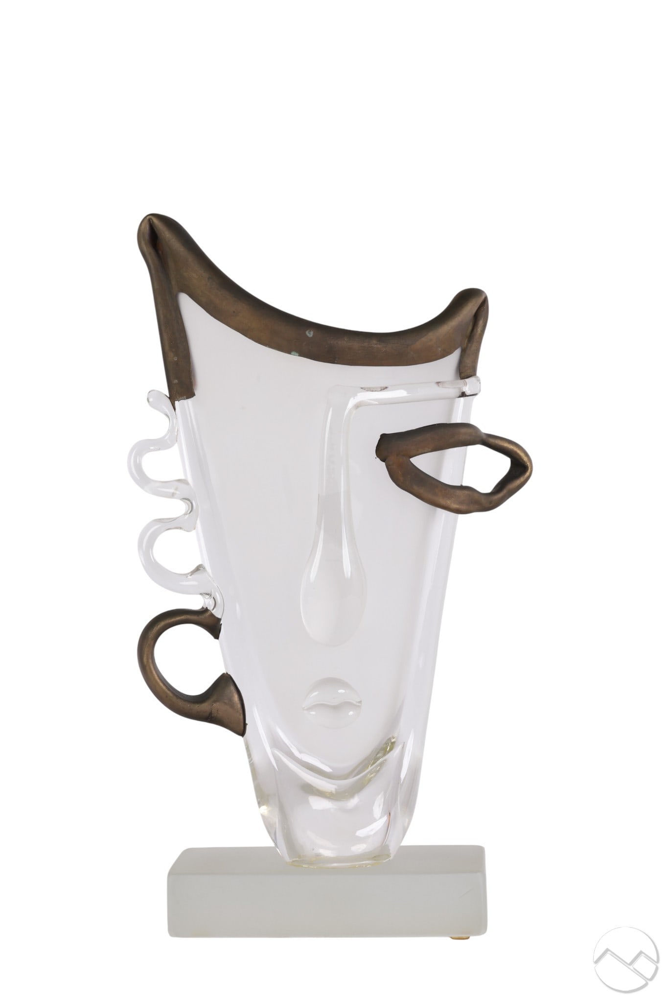 Ion Tamaian b.1954 Studio Art Glass Face Sculpture (1 of 7)